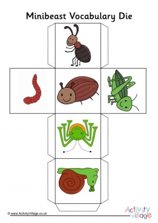 Minibeast Vocabulary Die 2