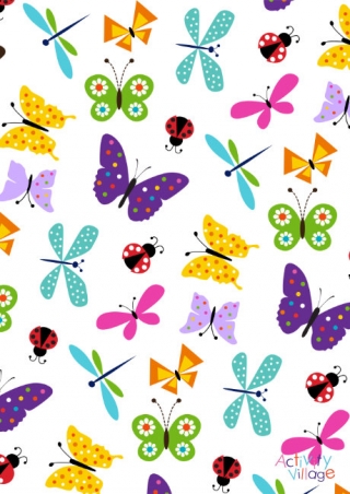 Minibeasts Scrapbook Paper