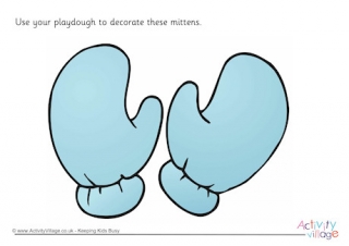 Mittens Playdough Mat