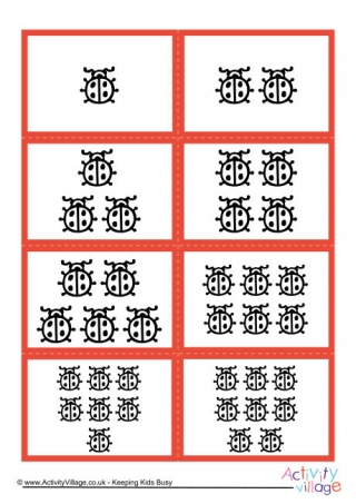 Mix and Match Counting Bugs Cards 1 to 10