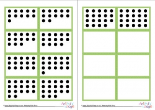 Mix and Match Number Dots Cards 11 to 20 Set 1