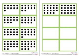 Mix and Match Number Dots Cards 11 to 20 Set 1