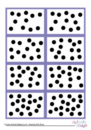 Mix and Match Number Dots Cards 11 to 20 Set 2