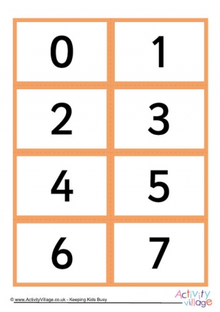 Mix and Match Number Symbol Cards 0 to 10