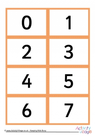 Mix and Match Number Symbol Cards 0 to 10