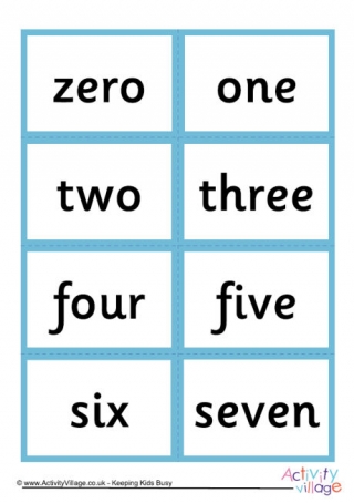 Number Cards