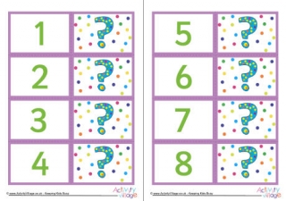 Mix and Match What Number Cards 1 to 10