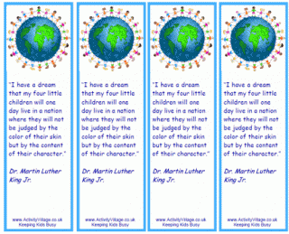 MLK Day Bookmarks