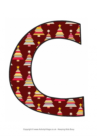 Modern Christmas Letter Printable C