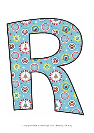 Modern Christmas Letter Printable R 3