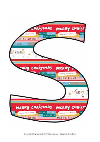 Modern Christmas Letter Printable S
