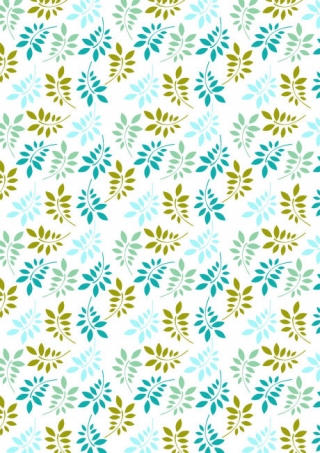 Modern Leaf Scrapbook Paper