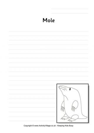 Mole Writing Page