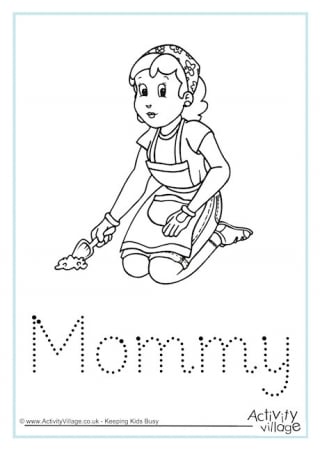 Mommy Word Tracing