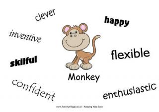 Monkey Characteristics Poster