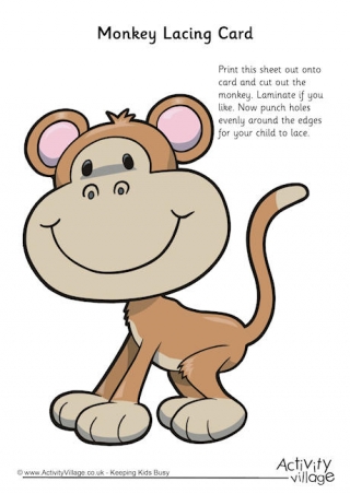 Monkey Lacing Card 2