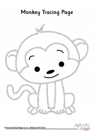 Year of the Monkey Colouring Pages