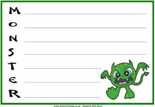 Monster Acrostic Poem Printables