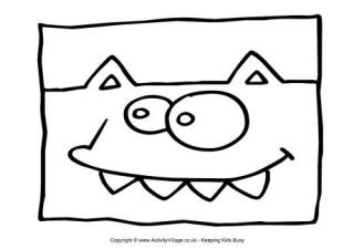 Monster Colouring Page 23