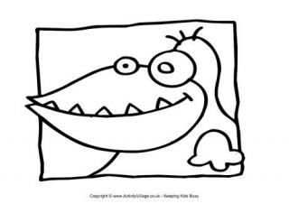 Monster Colouring Page 24