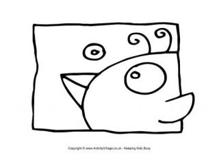 Monster Colouring Page 27