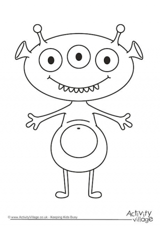 Monster Colouring Page 33