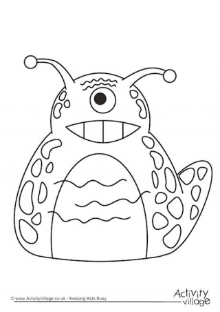Monster Colouring Page 35