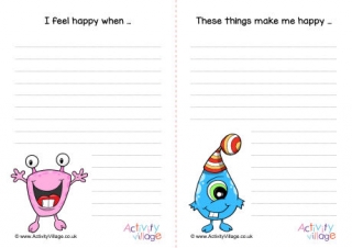 Monster Feelings Prompts - Happy