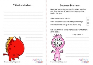 Monster Feelings Prompts - Sad
