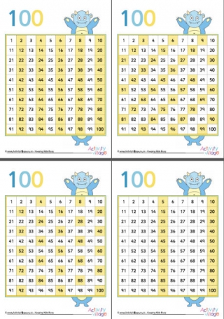 Monster Hundred Square Times Table Pack