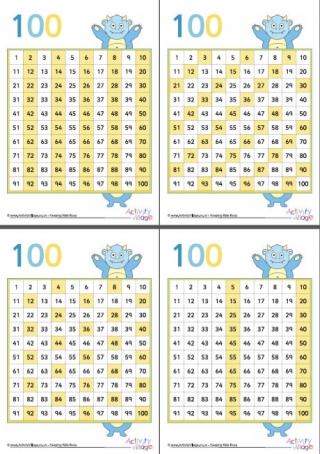 Monster Hundred Square Times Table Pack