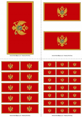 Montenegro Flag Printable