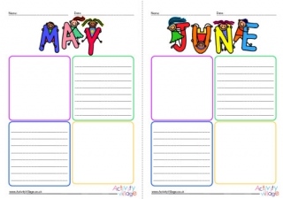 Monthly Journal Pages - Blank
