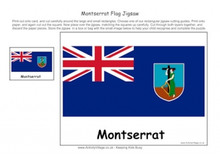 Montserrat Flag Jigsaw