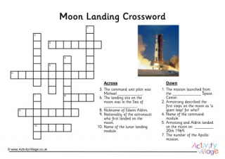 Moon Landing Crossword