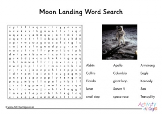 Moon Landing Word Search