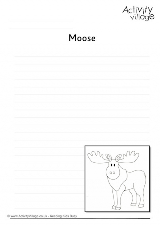 Moose Writing Page