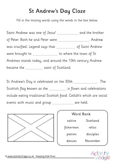 More Scotland Worksheets