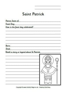 More St Patrick's Day Worksheets