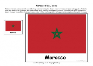 Morocco Flag Jigsaw