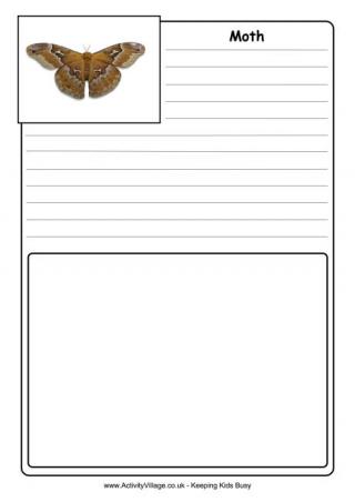 Moth Notebooking Page