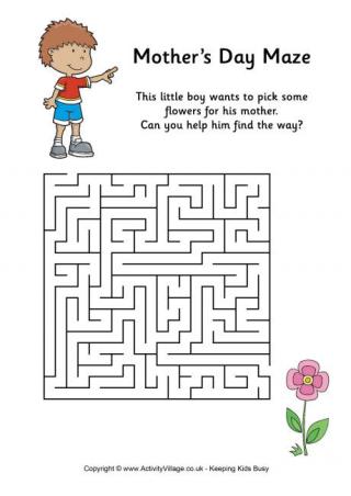 Mother's Day Maze Medium