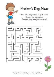 Mother's Day Mazes
