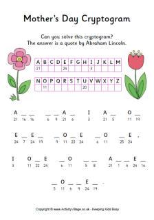 Mother's Day Puzzles