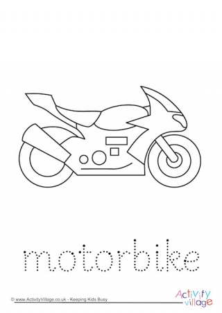 Motorbike Word Tracing