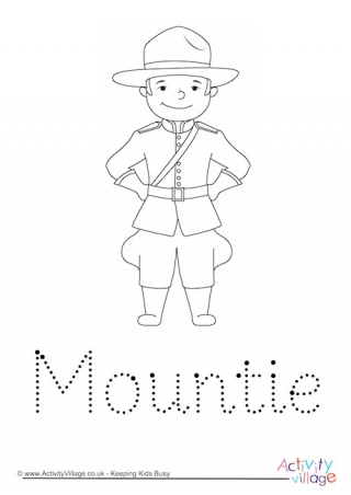 Mountie Word Tracing