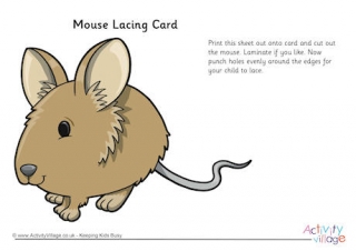 Mouse Lacing Card 2