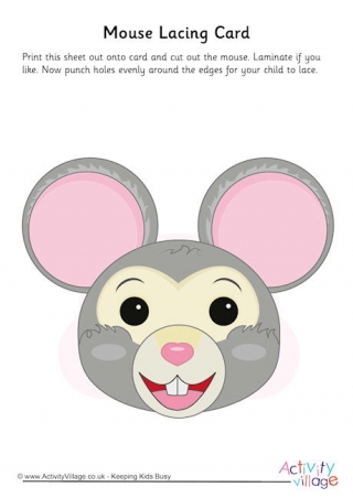 Mouse Lacing Card