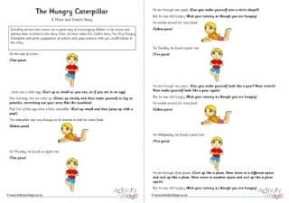 Move and Stretch Story - The Hungry Caterpillar