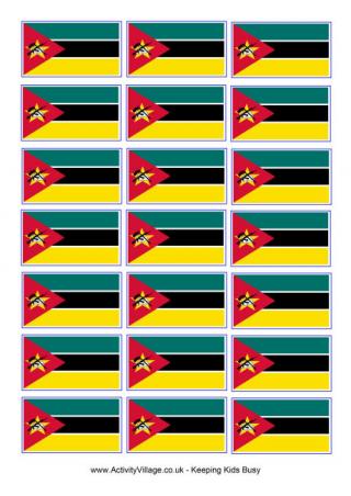 Mozambique Flag Printable